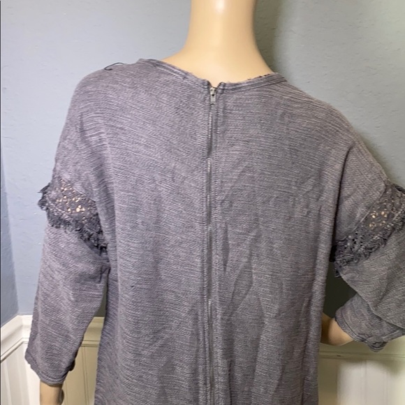 H&M Grey Long Oversized Blouse M - Picture 6 of 11